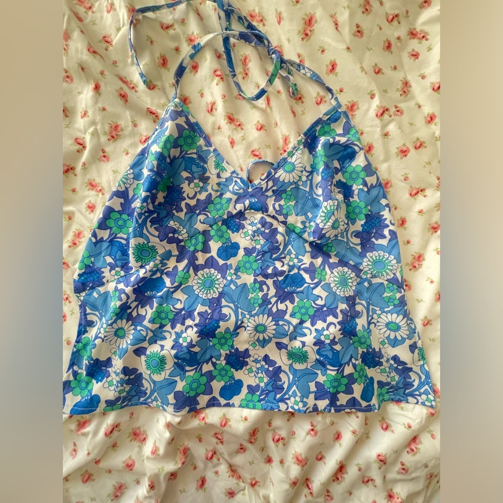 Frankie’s Bikinis Backless Tie Top